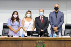 Nova mesa diretora da Câmara Municipal de Taboão da Serra eleita para o biênio 2021-2022