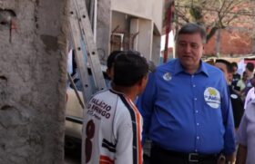 Aidan Ravin durante a campanha para a Prefeitura de Santo André