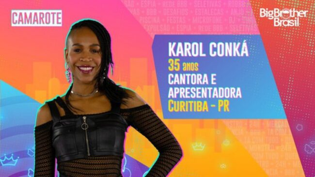 Karol Conká é confirmada no BBB21