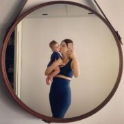 Sthefany Brito e o filho Enrico