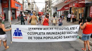 O Sindicato lembra que, além da volta às aulas presenciais, a terceirização das cozinhas e da Educação Especial também está na lista