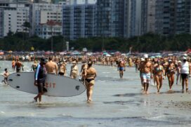 Santos e Bertioga estão com todas as praias próprias para banho