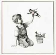 Batizada de "Game Changer", obra foi criada pelo misterioso artista Banksy para homenagear profissionais da saúde