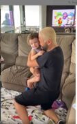 Projota reencontra a filha Marieva