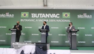 Pela manhã, o governador anunciou a ButanVac, vacina produzida integralmente pelo Butantan