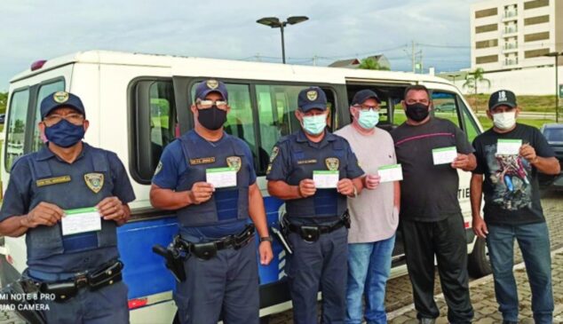 Agentes de Segurança e Guardas Municipais do município de Tietê foram vacinados contra o coronavírus