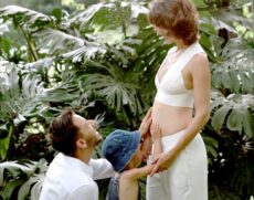 J&uacute;nior Lima, o filho Otto e a esposa M&ocirc;nica Benini
