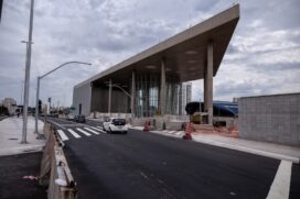 Segundo a Secretaria de Transportes Metropolitanos, as obras da estação estão em fase de acabamento