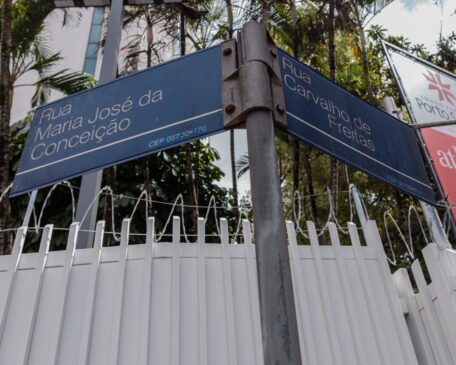 Rua Maria José da Conceição, na Vila Andrade, zona sul de São Paulo; moradores relatam alta na violência