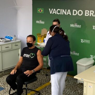 João Doria foi vacinado em maio contra o novo coronavírus