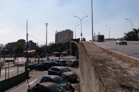 Viaduto da Lapa, na zona oeste da Capital