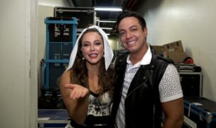 Paolla Oliveira comemora classificação e agradece professor do 'Super Dança dos Famosos'