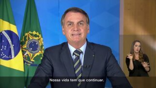 Bolsonaro durante pronunciamento na TV na quarta-feira (2); v&aacute;rias cidades registraram panela&ccedil;o