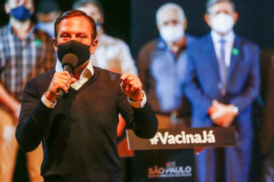 João Doria durante evento na cidade de Mogi Guaçu