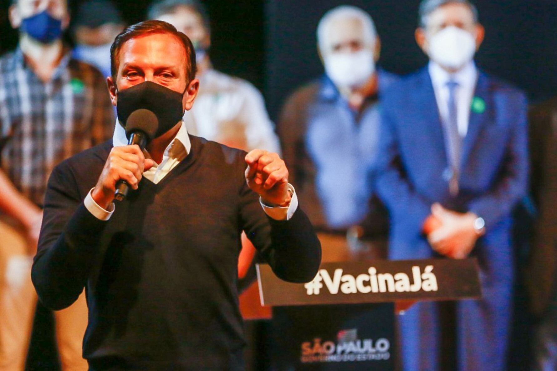 João Doria durante evento na cidade de Mogi Guaçu