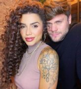 O casal Paula Amorim e Breno Simões