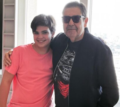 Faustão e filho