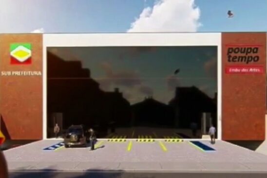 Imagem do Poupatempo Embu das Artes foi exibida em um vídeo na rede social do prefeito Ney Santos