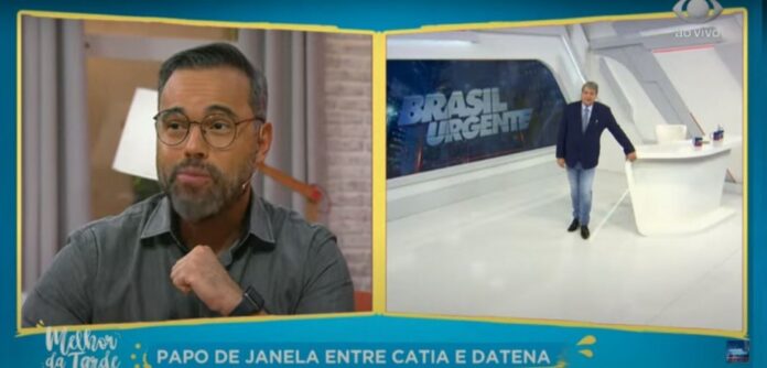 Datena banca cupido, mas tenta arrumar namorada para jornalista gay