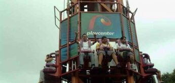 O 'Turbo Drop' despencava de uma altura de 60 metros.