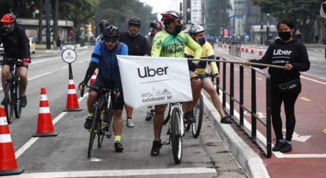 Ciclofaixa de Lazer na cidade de São Paulo