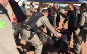 L&aacute;zaro ap&oacute;s ser baleado em Goi&aacute;s