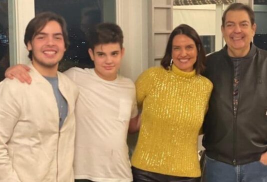 Luciana Cardoso, Faustão e os filhos