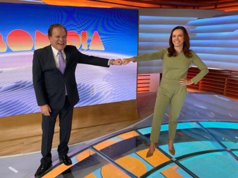 Os jornalistas Chico Pinheiro e Ana Paula Araújo