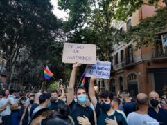 Manifestação pelo homicídio de Samuel Luiz Muñiz na Espanha