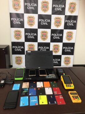 Cartões foram apreendidos com o suspeito em Sorocaba