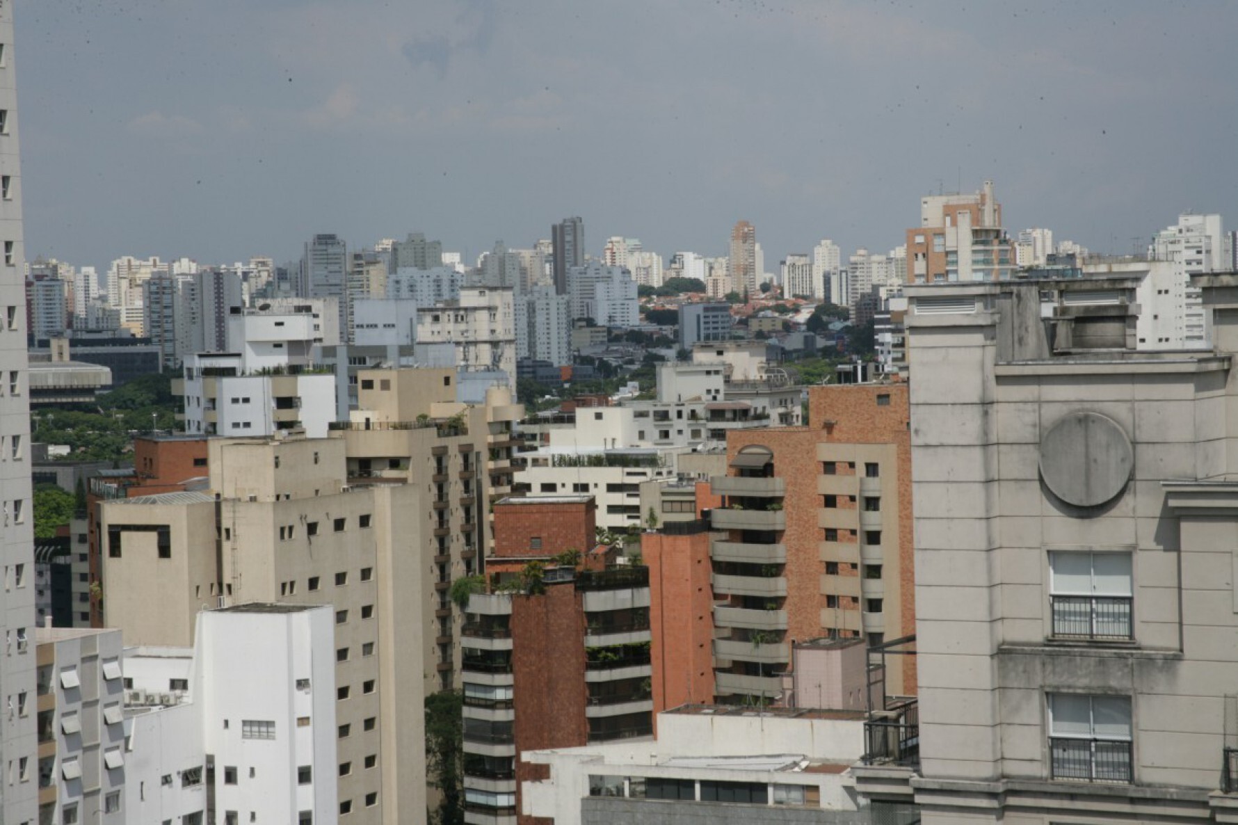 Vista aérea de Moema, na zona sul de São Paulo
