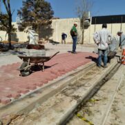 A Prefeitura de Porto Feliz iniciou a colocação dos novos pisos da Praça de São Benedito, na região central