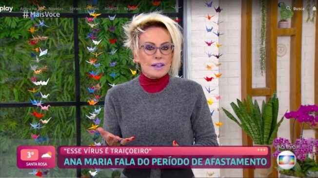 Curada da Covid-19, Ana Maria Braga volta ao 'Mais Você'