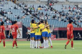 Seleção brasileira de futebol feminino estreou nesta quarta-feira (21) na Olimpíada com goleada de 5 a 0 contra a China