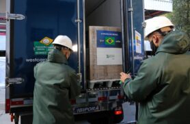 Novo lote de CoronaVac entregue pelo Instituto Butantan ao Ministério da Saúde, nesta quarta-feira (4)