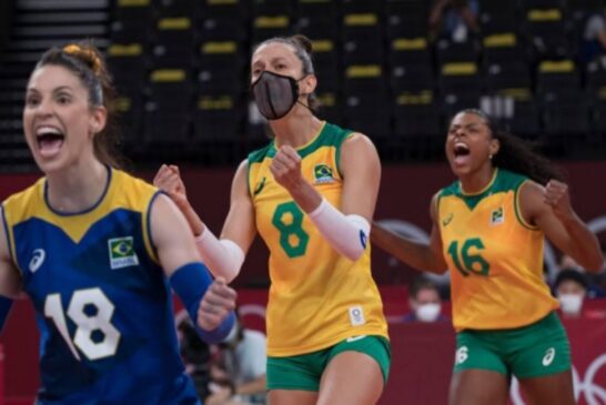 Seleção feminina derrota russas de virada e está na semifinal do vôlei em Tóquio