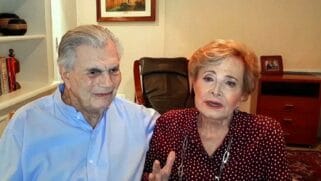 Tarc&iacute;sio Meira, 85, e a atriz Gl&oacute;ria Menezes, 86