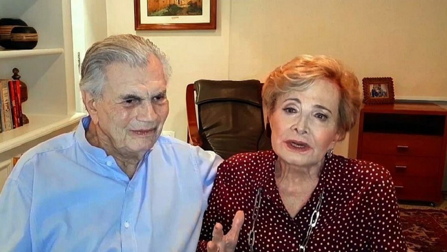 Tarc&iacute;sio Meira, 85, e a atriz Gl&oacute;ria Menezes, 86