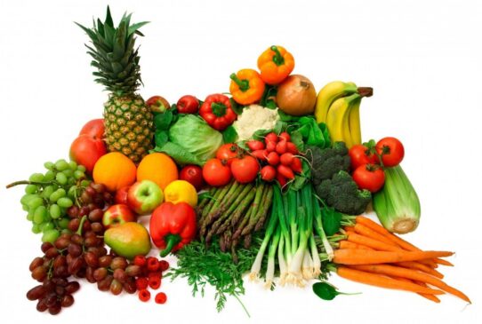 Hortaliças e frutas frescas