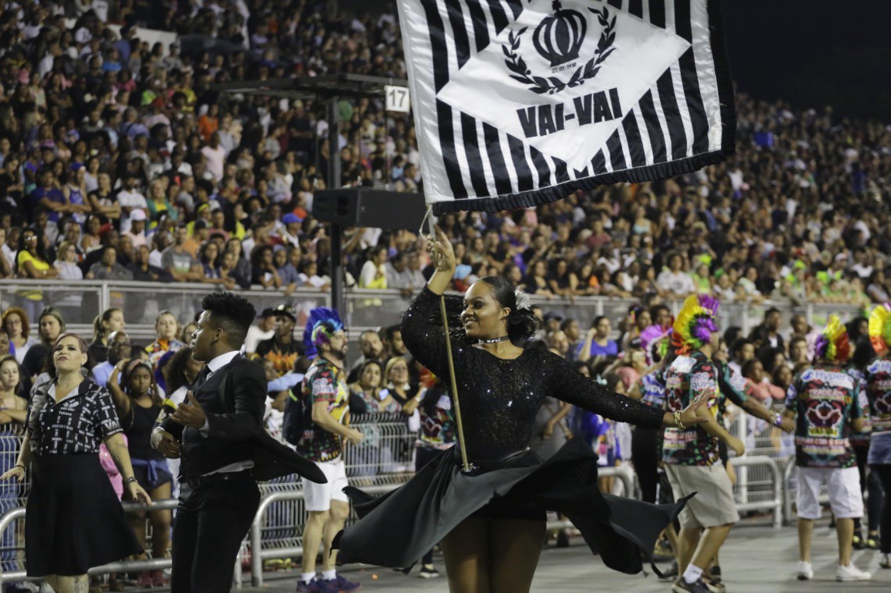 Ensaio técnico da escola de samba Vai Vai, no sambódromo do Anhembi