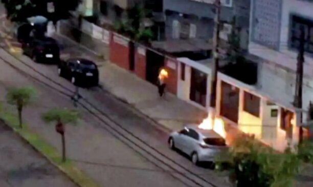 Um morador filmou o crime e as imagens foram importantes para o esclarecimento do caso