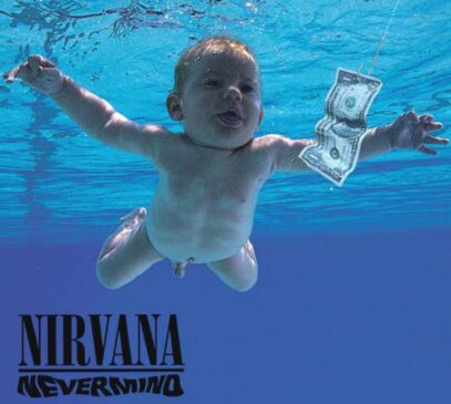 A capa do álbum ‘Nevermind’, da banda Nirvana.