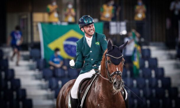Rodolpho Riskalla conquistou prata no hipismo adestramento na Paralimpíada de Tóquio