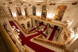 Parte interna do Theatro Municipal de São Paulo, no centro da cidade ; local foi aberto para o público em setembro de 1911