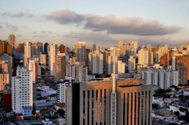Vista de edifícios residenciais na região da Vila Mariana