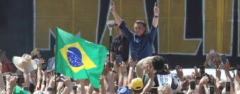 Presidente Jair Bolsonaro (sem partido) em Brasília, momentos antes de ir à cidade de São Paulo, no último 7 de setembro