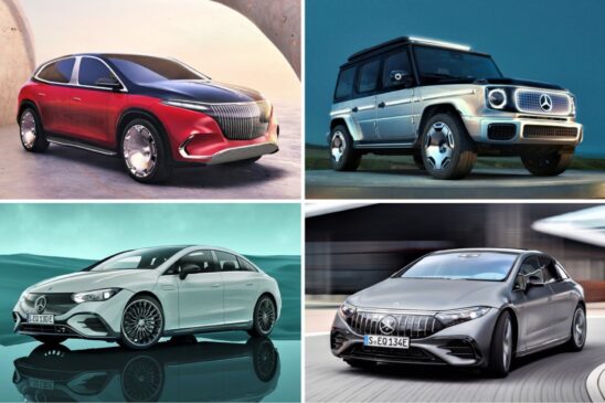 Maybach EQS, Mercedes-Benz Concept EQG, Mercedes-Benz New EQE e Mercedes-AMG EQS 53 4Matic