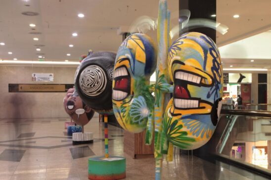 Exposição traz cinco esculturas no formato dos principais órgãos destinados à doação: coração, córneas, pulmão, fígado e rins