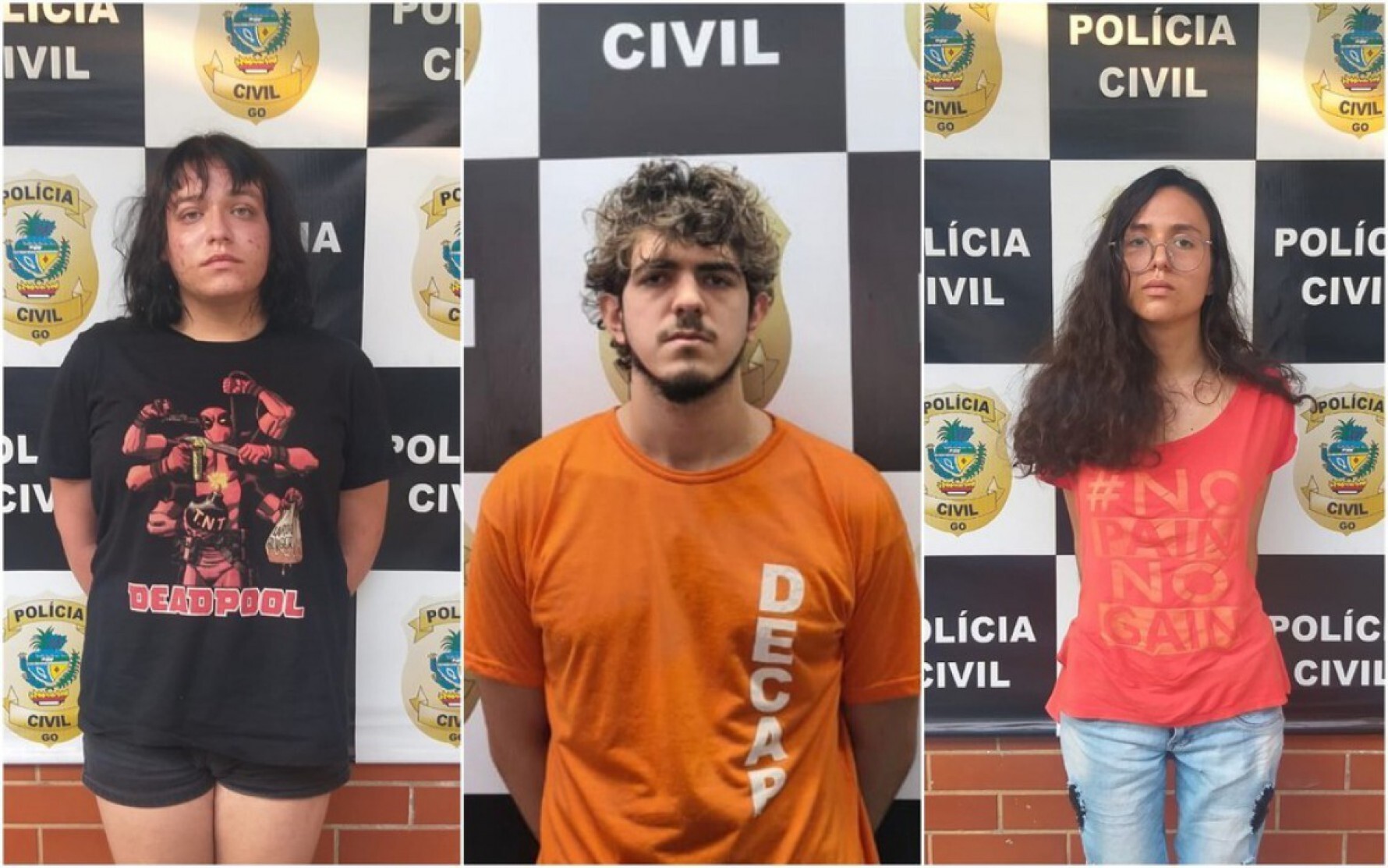 Enzo Jacomini, Jeferson Rodrigues e Raíssa Borges