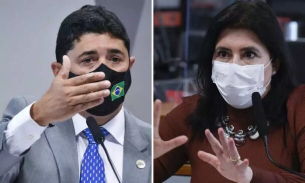 Wagner Rosário, ministro da CGU (Controladoria-Geral da União) e a senadora Simone Tebet (MDB-MS)